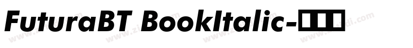 FuturaBT BookItalic字体转换